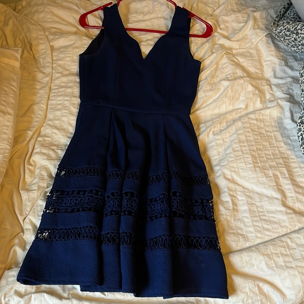 Francesca’s navy blue dress xs